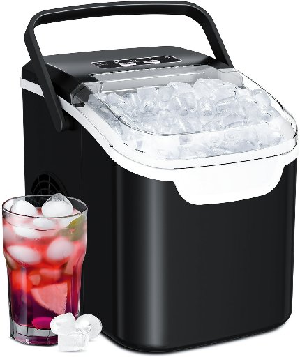 Auseo Countertop Bullet Ice Maker 26Lbs/24H