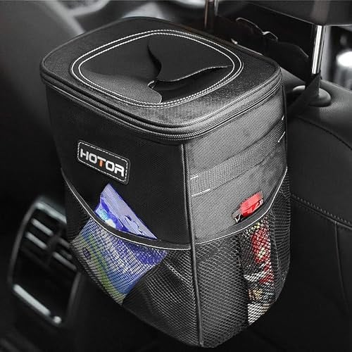 Car Trash Can with Lid and Storage Pockets Deal