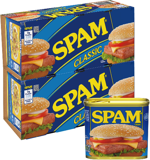 SPAM Original or Lower Sodium Original 8-Count 12oz Cans Deal