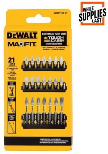 DEWALT MAXFIT 21-Piece Carbon Steel Driving Bit Set Deal