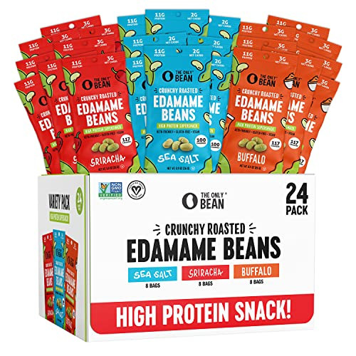 The Only Bean Crunchy Roasted Edamame Snack 24-Pack