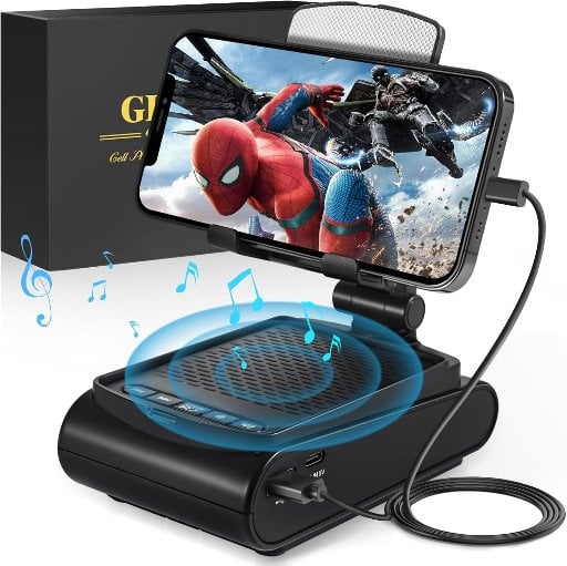 GLOPUS Cell Phone Stand with Wireless Bluetooth Speaker Deal