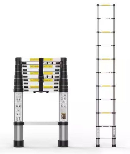 WRIGHTMASTER 10.5 ft. Aluminum Extension Ladder 300 lbs. Load Capacity Deal