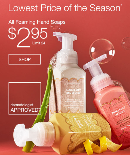 Bath & Body Works Hand Soaps SALE Deal