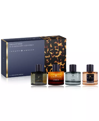 Joseph Abboud Men's 4-Piece Unearthed Fragrance Discovery Set