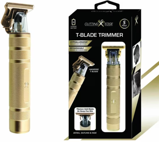 Cutting Edge Rechargeable Men's Zero Gap T-Blade Hair and Beard Trimmer