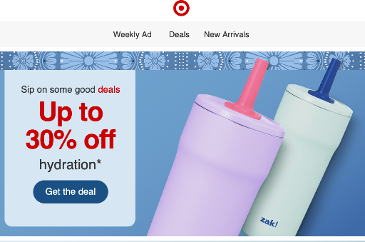 Target Hydration Sale