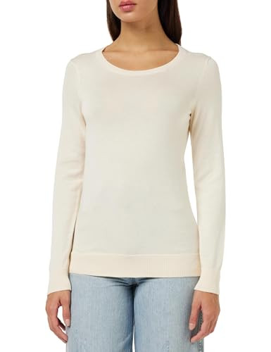 Amazon Essentials Women's Long-Sleeve Lightweight Crewneck Sweater (Pale Peach)