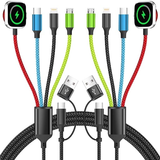 Multi Charging Cable with iWatch Charger - 2 Pack  Deal