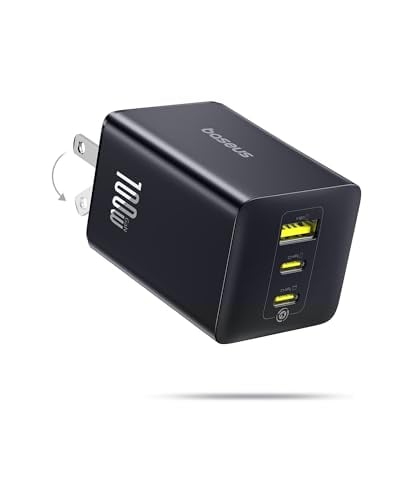 Baseus 100W 3-Port Foldable Compact PPS USB C Wall Charger Deal