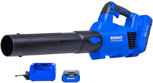 Kobalt Gen4 40-volt 520-CFM 120-MPH Battery Handheld Leaf Blower 4.0 Ah Battery Included