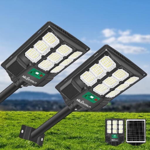 Solar Large Outdoor Lights 2-Pack