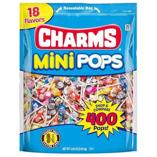 Charms Mini Pops Lollipops, Assorted Flavors, 400 Count Deal