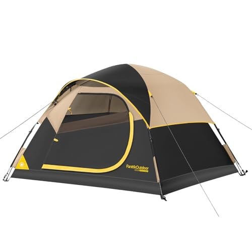 FanttikOutdoor Zeta C2/3/4 Camping Tent, 2/3/4 Person Instant Dome Tent Deal
