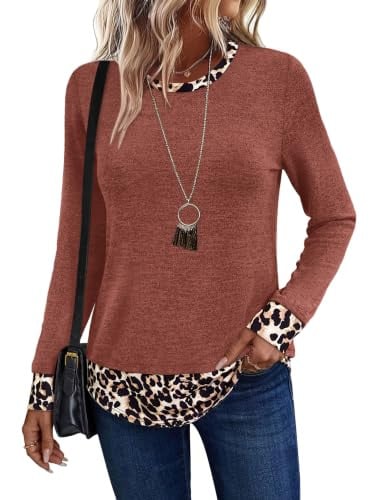 WIHOLL Long Sleeve Tops Lightweight Sweaters Deal
