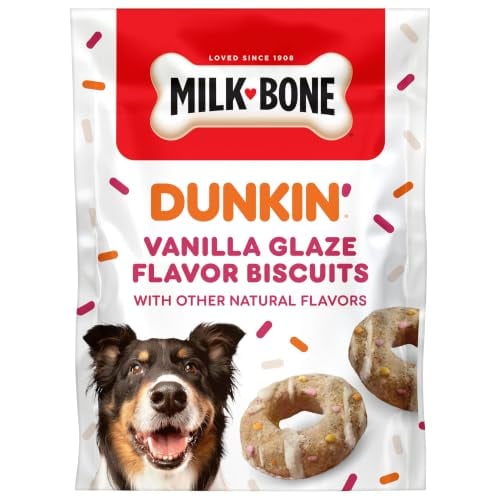 Milk-Bone Dunkin’ Vanilla Glaze Flavor Dog Biscuits 8 Oz.