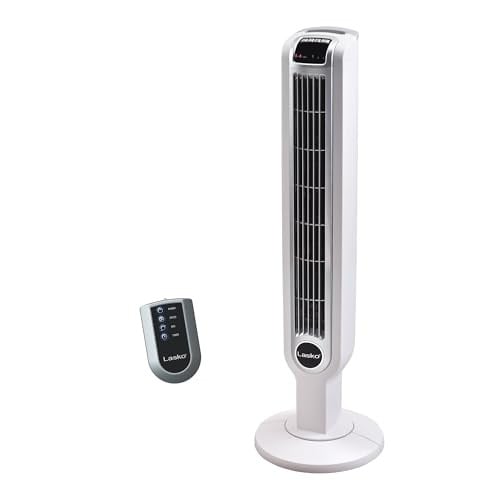 Lasko Oscillating Tower Fan with Remote Control 36"