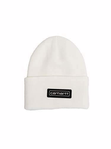 Carhartt Men's Knit Logo Patch Beanie (Winter White)