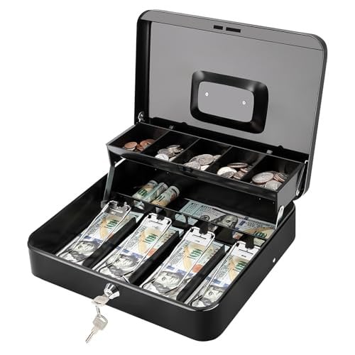 Jssmst Large Cash Box with Lock Deal
