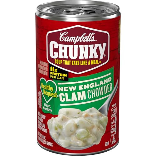Campbell's Chunky Soup Healthy Request New England Clam Chowder 18.8 Oz Can