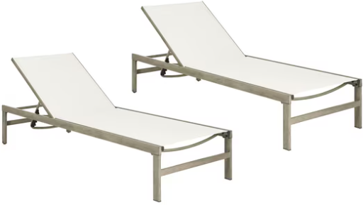 Mainstays Dashwood 2-Piece Sling Patio Chaise Lounger Set Deal