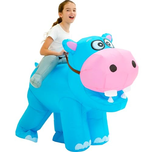 Riding Hippo Costume 7-10 years