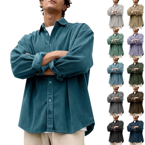 Corduroy Button Down Long Sleeve Shacket Deal