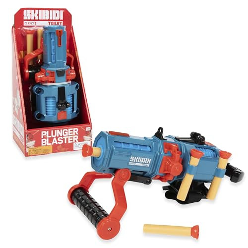 Skibidi Toilet Plunger Blaster with 4 Plunger Darts
