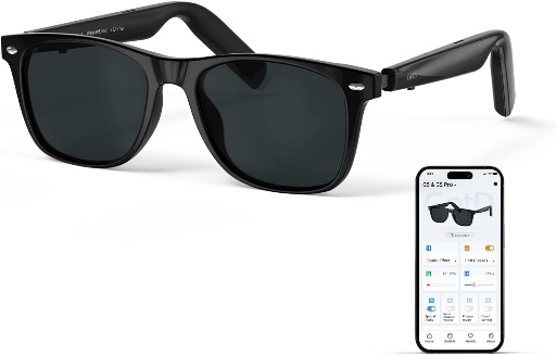 AI Smart Glasses with Real-time Translation and 11H Music Play