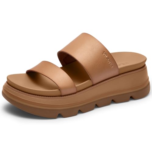 Vilanva Women's Platform Slip on Sandals Deal