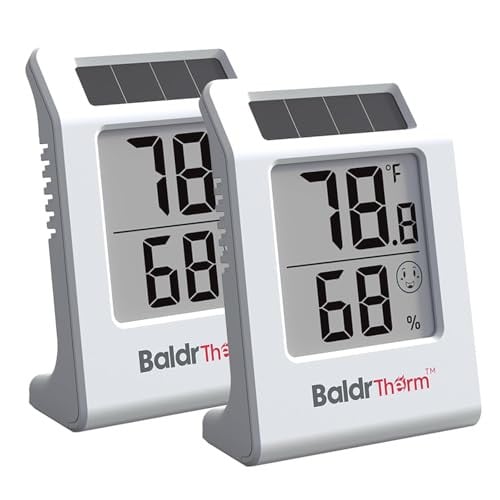 BaldrTherm 2.2'' Digital Thermometer and Hygrometer Meter 2-Pack Deal