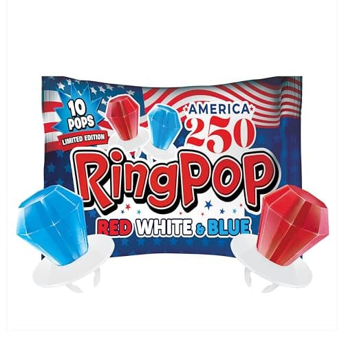 Ring Pop Red White & Blue Lollipops Deal