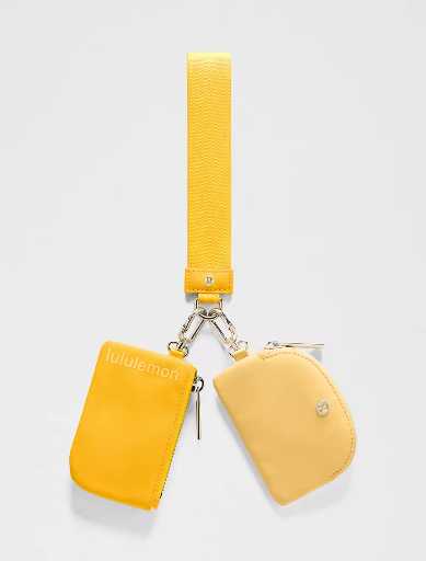 lululemon Dual Pouch Wristlet (Maize Yellow/Lemon Wash)
