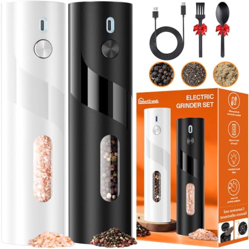 SmartTrends 2-Pack 110ml Rechargeable Electric Salt & Pepper Grinders Deal