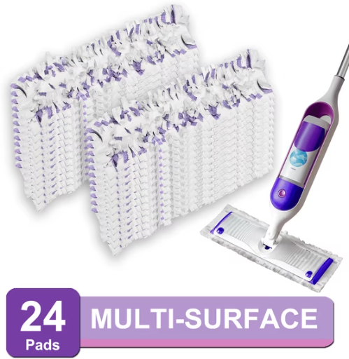Surface Mopping Pad Refills for PowerMop Disposable Microfiber Pads, 24 Count Deal