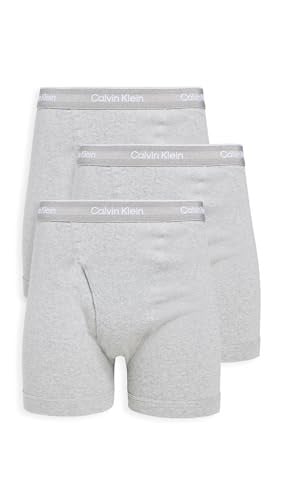 Calvin Klein Men's 100% Cotton Classic Boxer Briefs 3-Pack