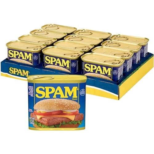 SPAM Classic Canned Meat 12 oz Can (12 Pack)