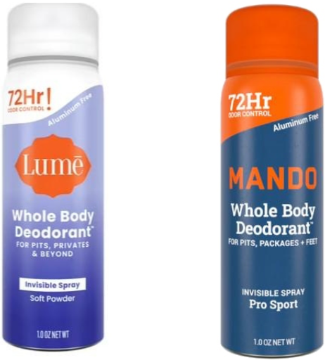 6-Pack Lume or Mando Whole Body Women’s Deodorants Deal
