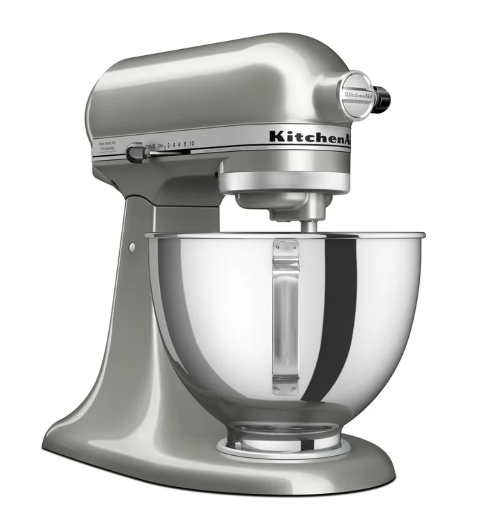 KitchenAid Deluxe 4.5-Quart Stand Mixer Contour Silver