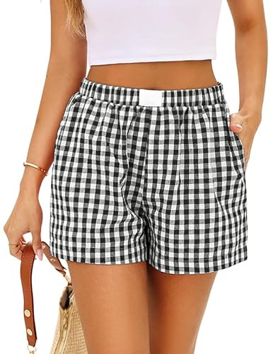 Women's Casual Plaid & Striped Shorts Deal