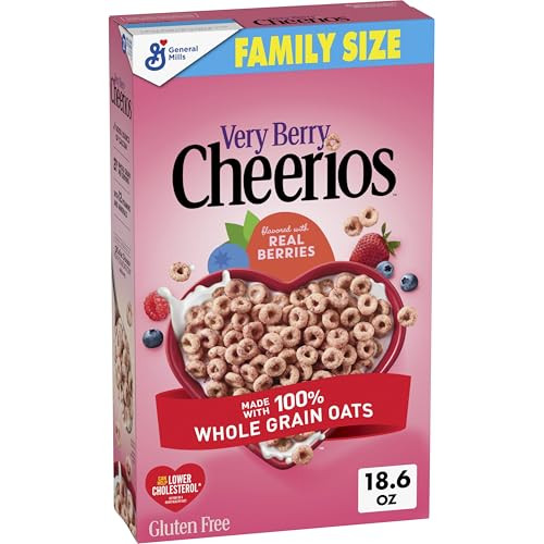 18.6-Oz Family Size Very Berry Cheerios Cereal