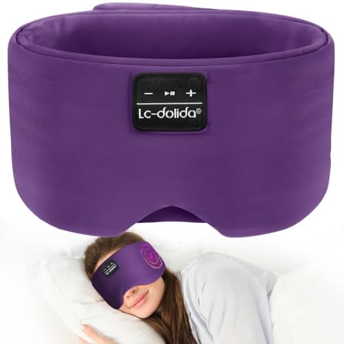 LC-dolida Bluetooth 5.4 Sleep Mask w/ Headphones (Purple) Deal