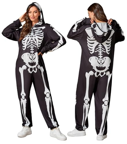 Adult Skeleton Onesie Costume