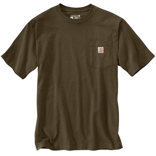 Carhartt Men's Iconic K87 Pocket T-Shirt, Burnished Logs Heather, Large Deal