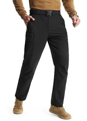 Libin Men's Lightweight Stretch Cargo Hiking Pants with 8 Pockets Deal