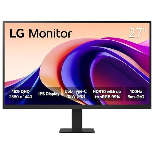 LG 27U631A-B 27-inch QHD IPS Computer Monitor 100Hz