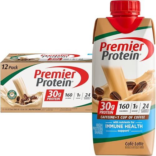 Premier Protein Protein Shake Cafe Latte (2 x 12-Pack)
