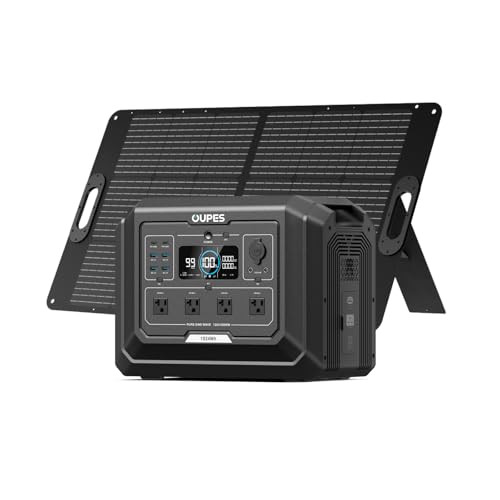 OUPES Mega 1 Solar Generator with 2000W Power Station + 100W Panel