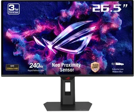 27" ASUS ROG Strix 2560x1440 QHD QD-OLED 240Hz Gaming Monitor