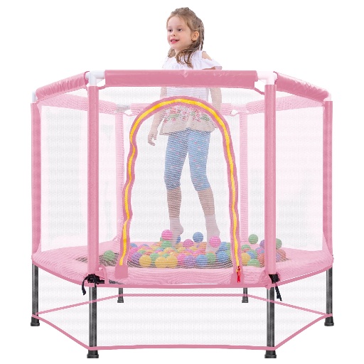 Segmart 55" Mini Trampoline with Safety Enclosure Net